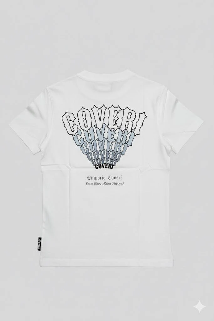 Enrico Coveri Mens Short Sleeve Tee Off White - Image 2