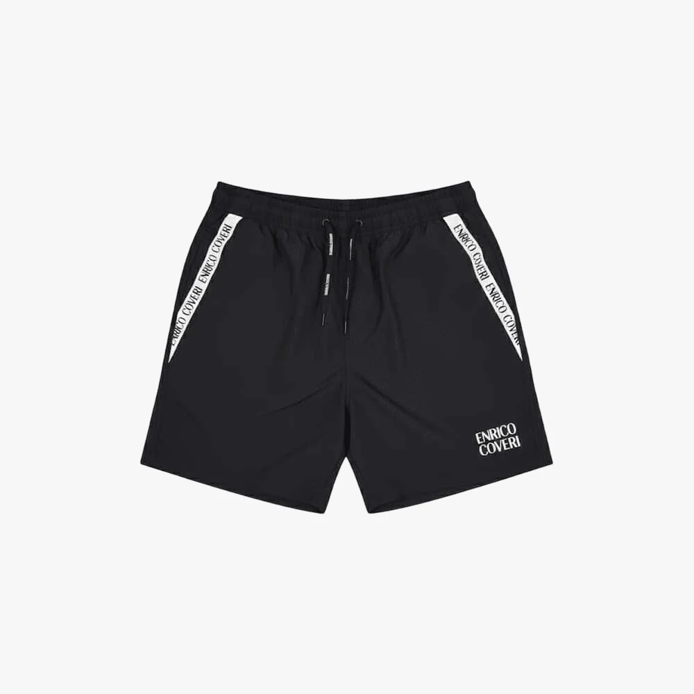 Enrico Coveri Mens Swim Shorts Black
