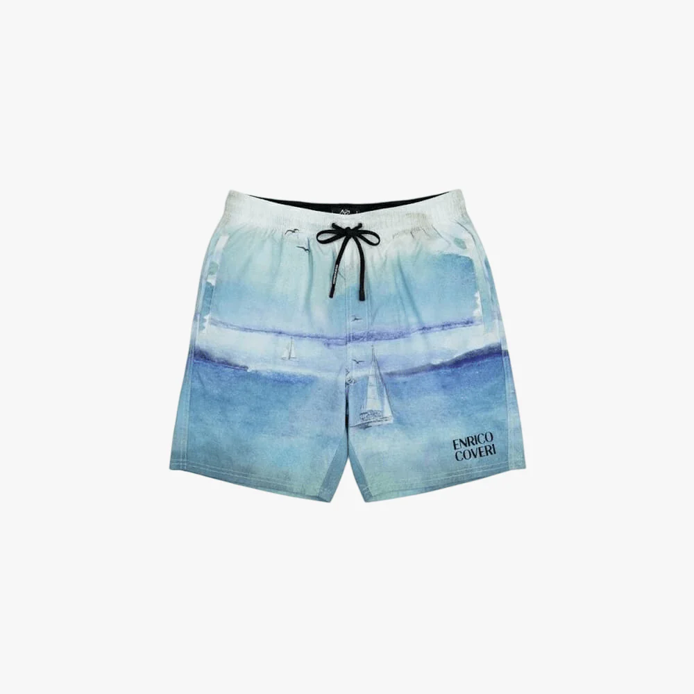 Enrico Coveri Mens Swim Shorts Blue