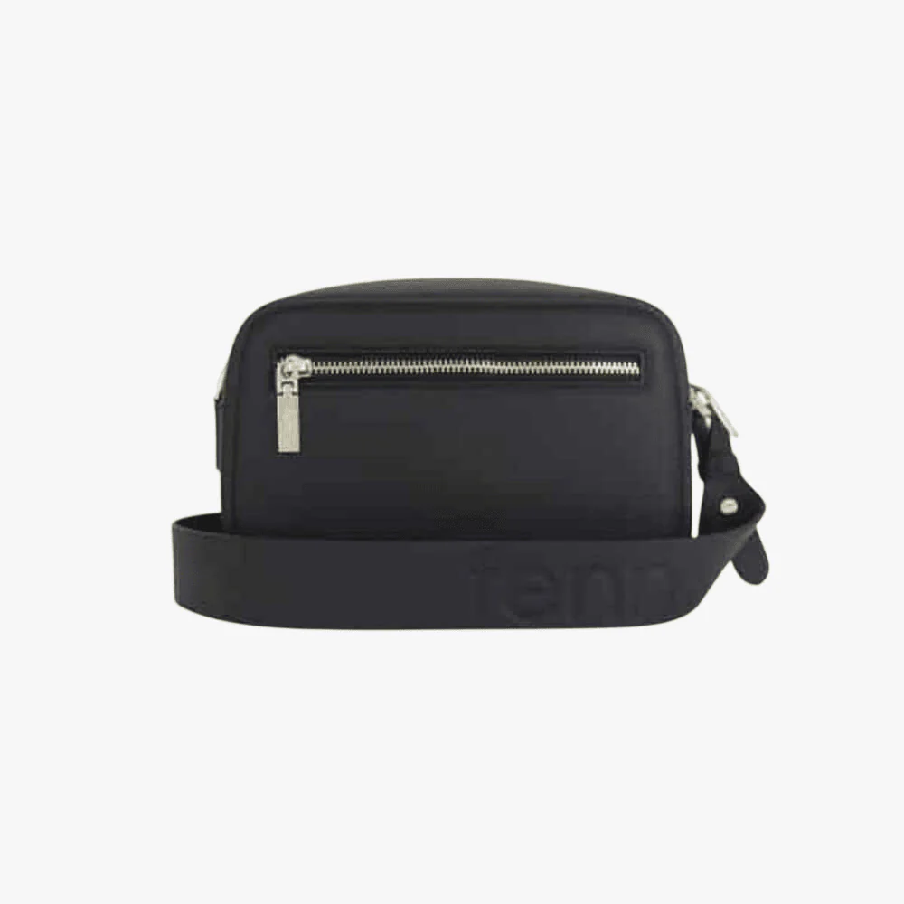 Fenn Black Gold Zip Crossbody Bag