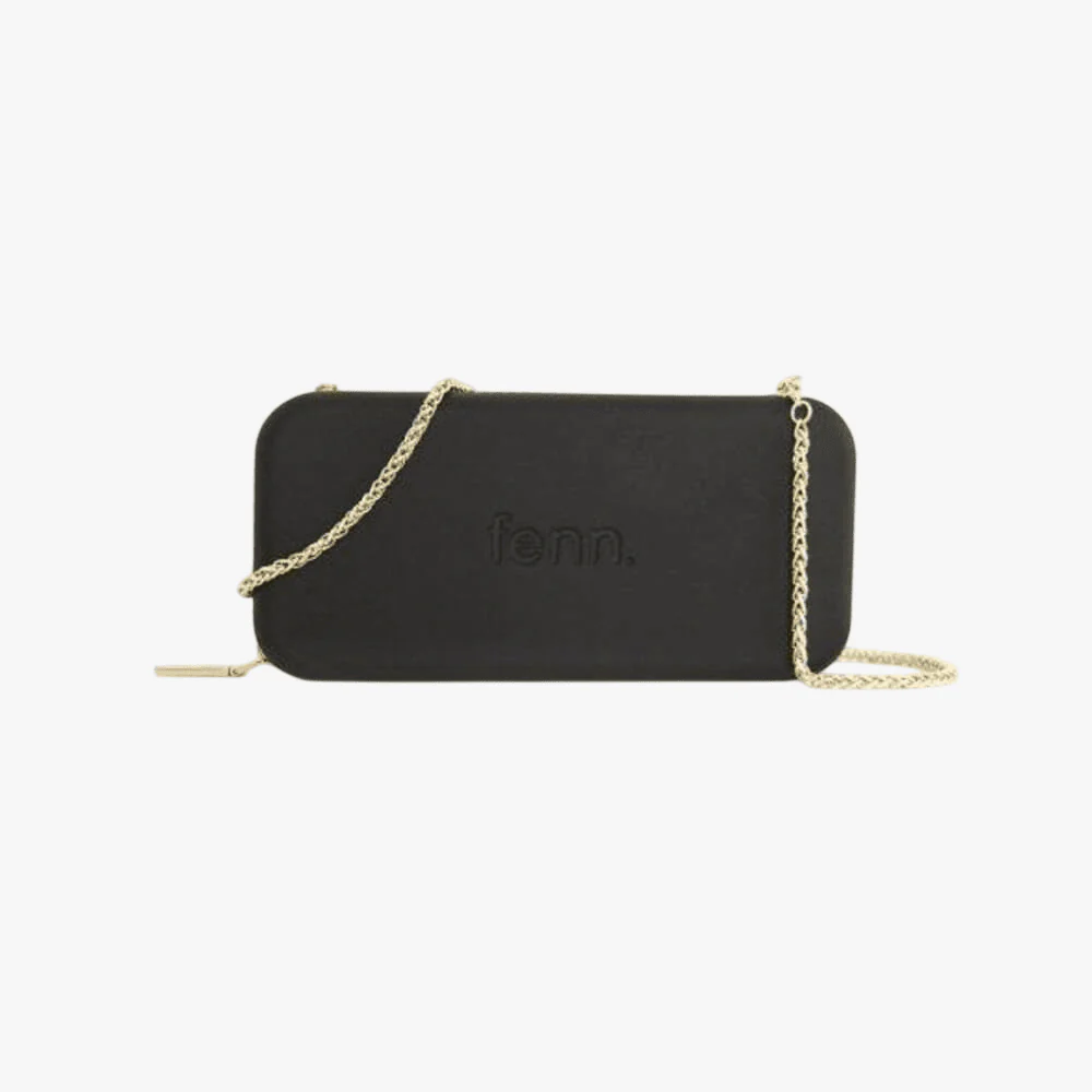 Fenn Black Wallet Black Handle With Chain And Card