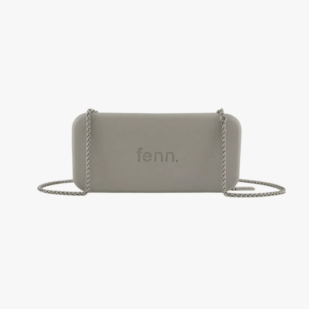 Fenn Grey Wallet Grey Handle With Chain And Card