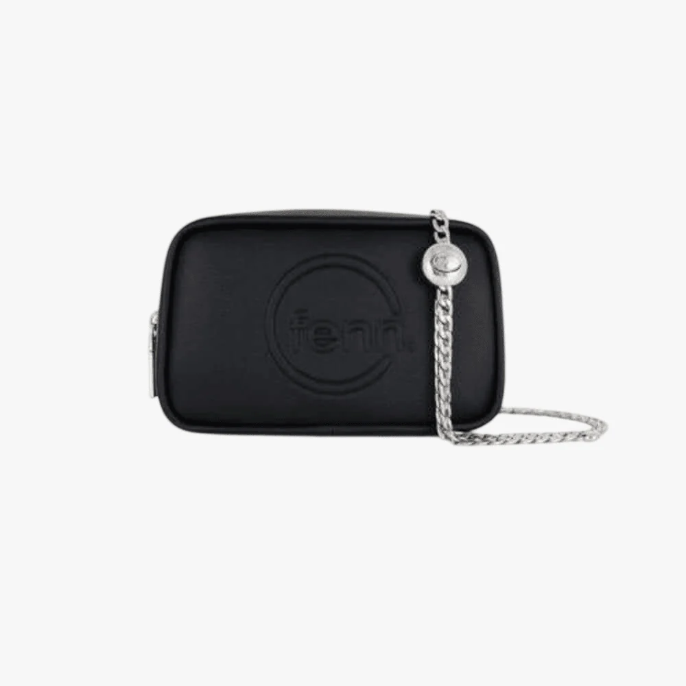 Fenn Pouch Chain Black Silver Handbag