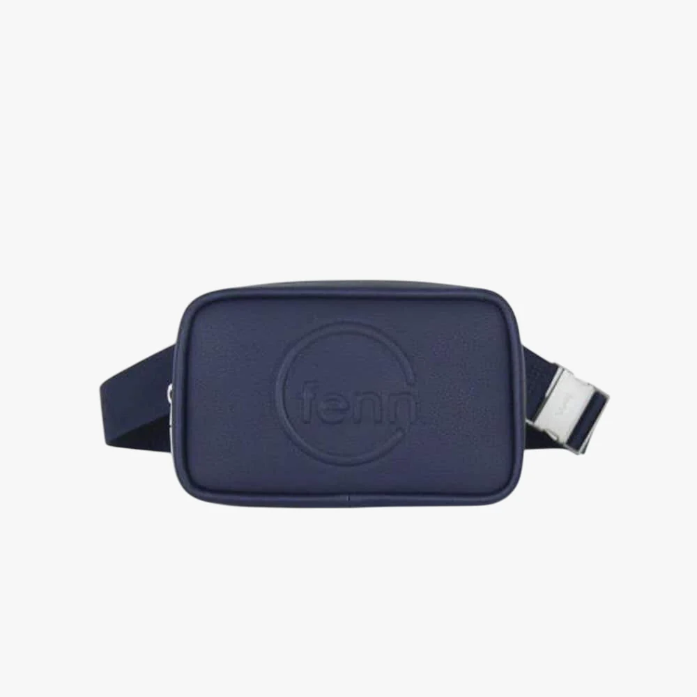 Fenn Pouch Strap Navy Silver Handbag
