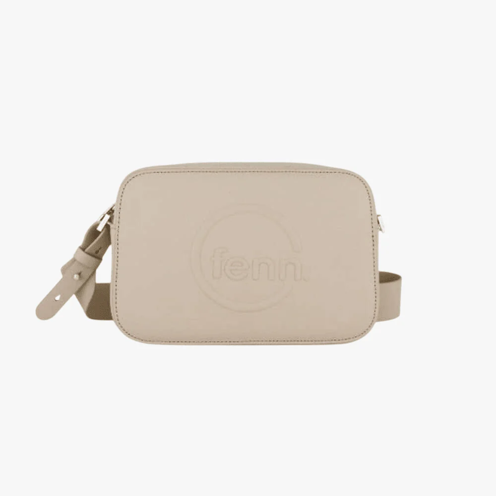 Fenn Sand Crossbody Gold Zip Bag