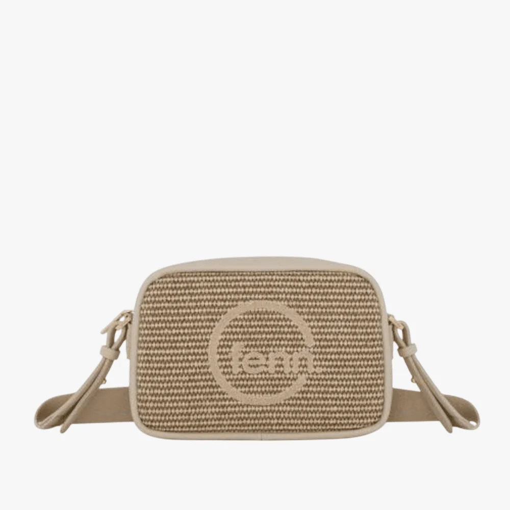 Fenn Weave Crossbody Warm Brown Gold