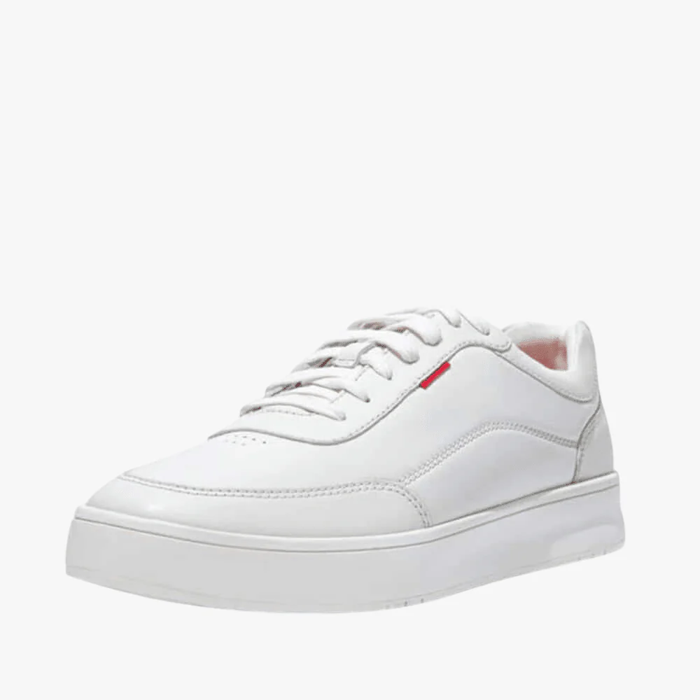 Fit Flop Mens Rally X Leather Sneaker White