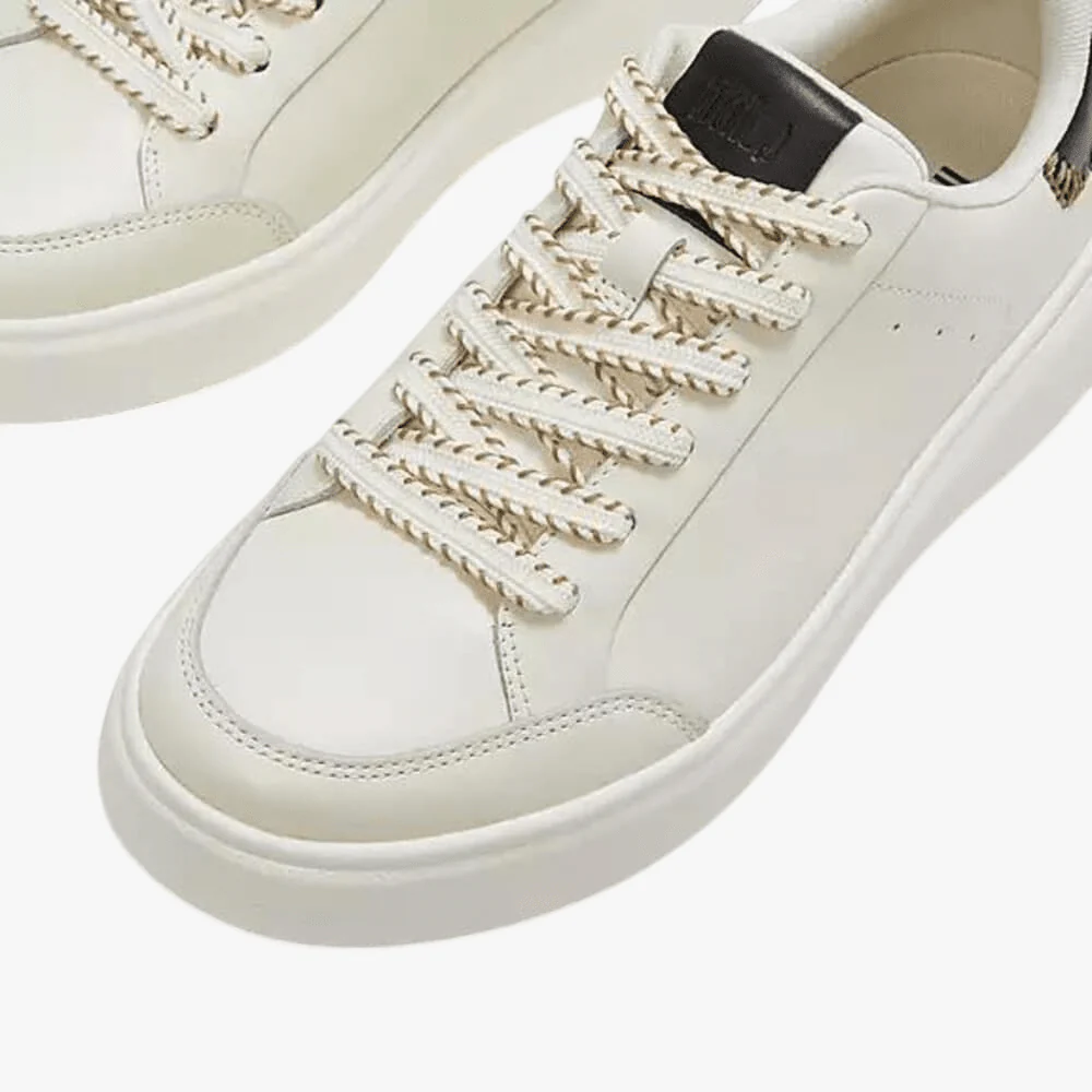 Fit Flop Womens Rtg Clack Stitch Sneaker Cream Black