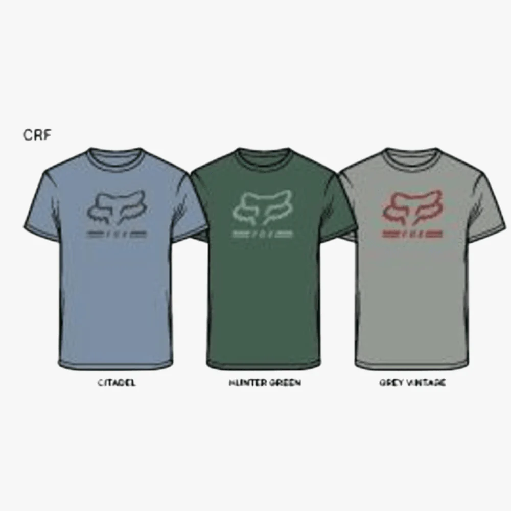 Fox Boys Crf Short Sleeve Vt Tee Grey Vintage