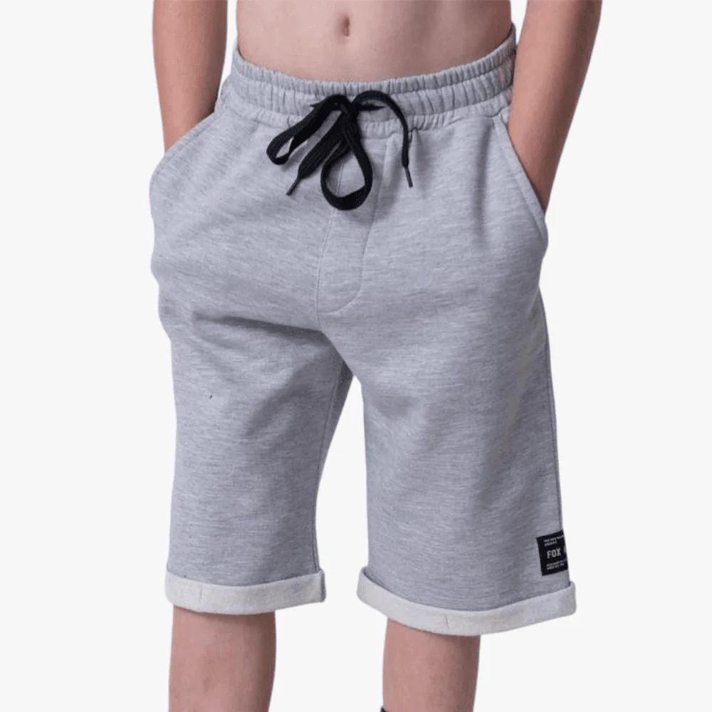 Fox Boys Detonate Fleece Short Grey Mel