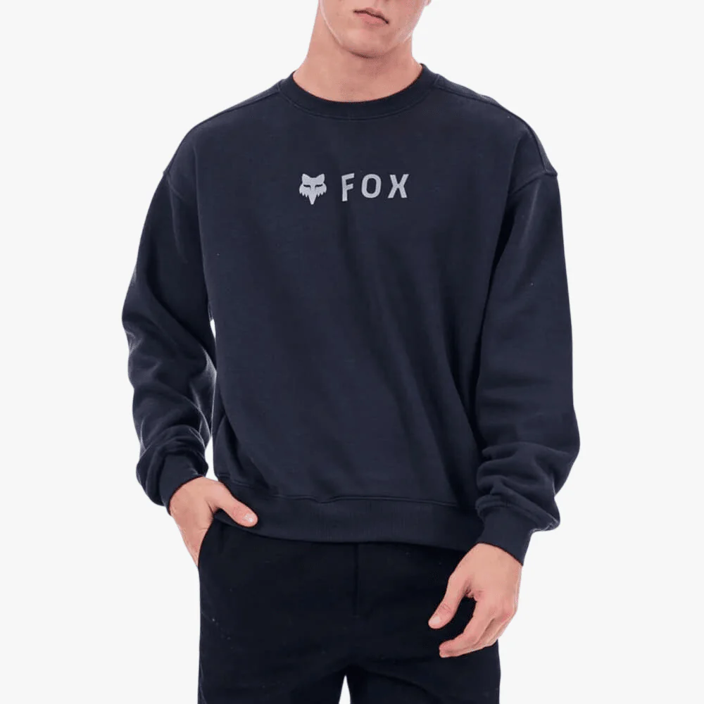 Fox Mens Absolute Crew Sweater Asphalt Grey