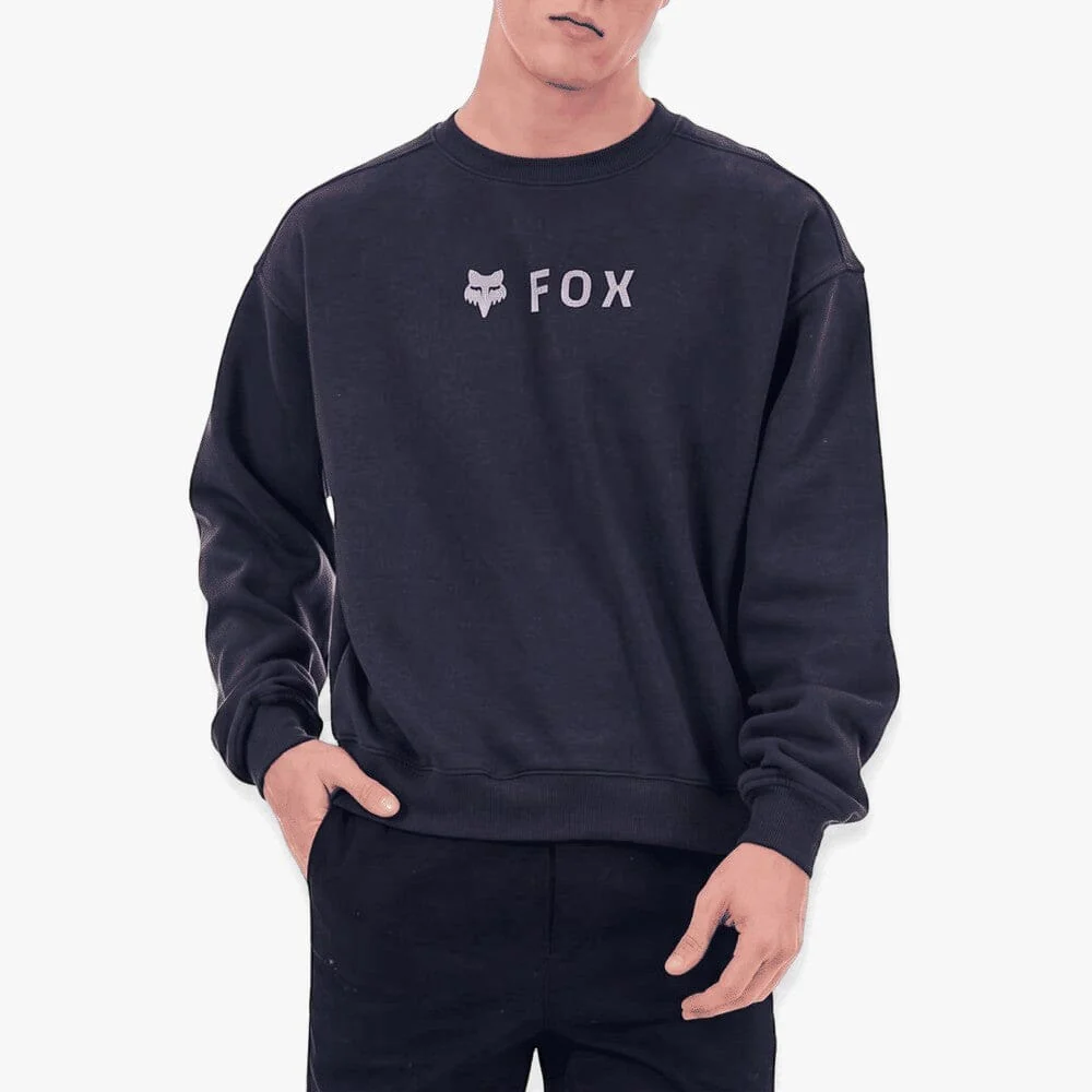 Fox Mens Absolute Crew Sweater Asphalt Grey