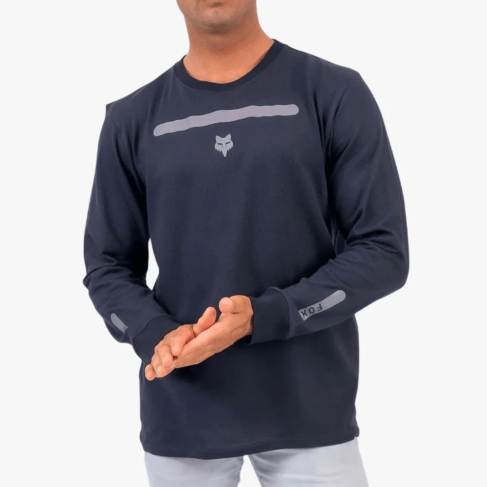 Fox Mens Aeronautic Long Sleeve Tee Black