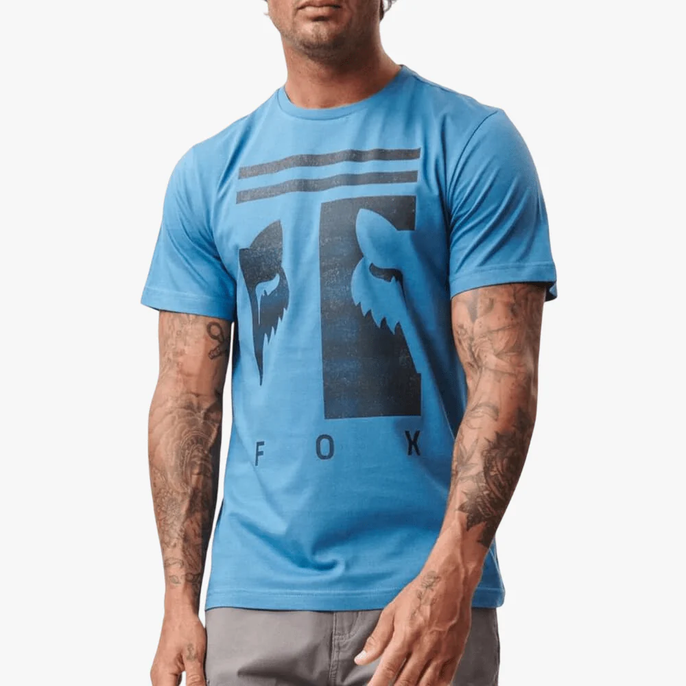 Fox Mens Balanced Short Sleeve Tee Banaff Blue