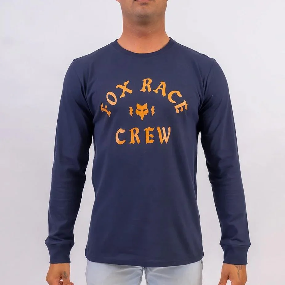 Fox Mens Brand Ext Long Sleeve Tee Navy