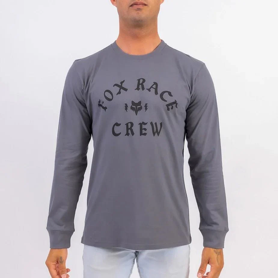 Fox Mens Brand Ext Long Sleeve Tee Pewter
