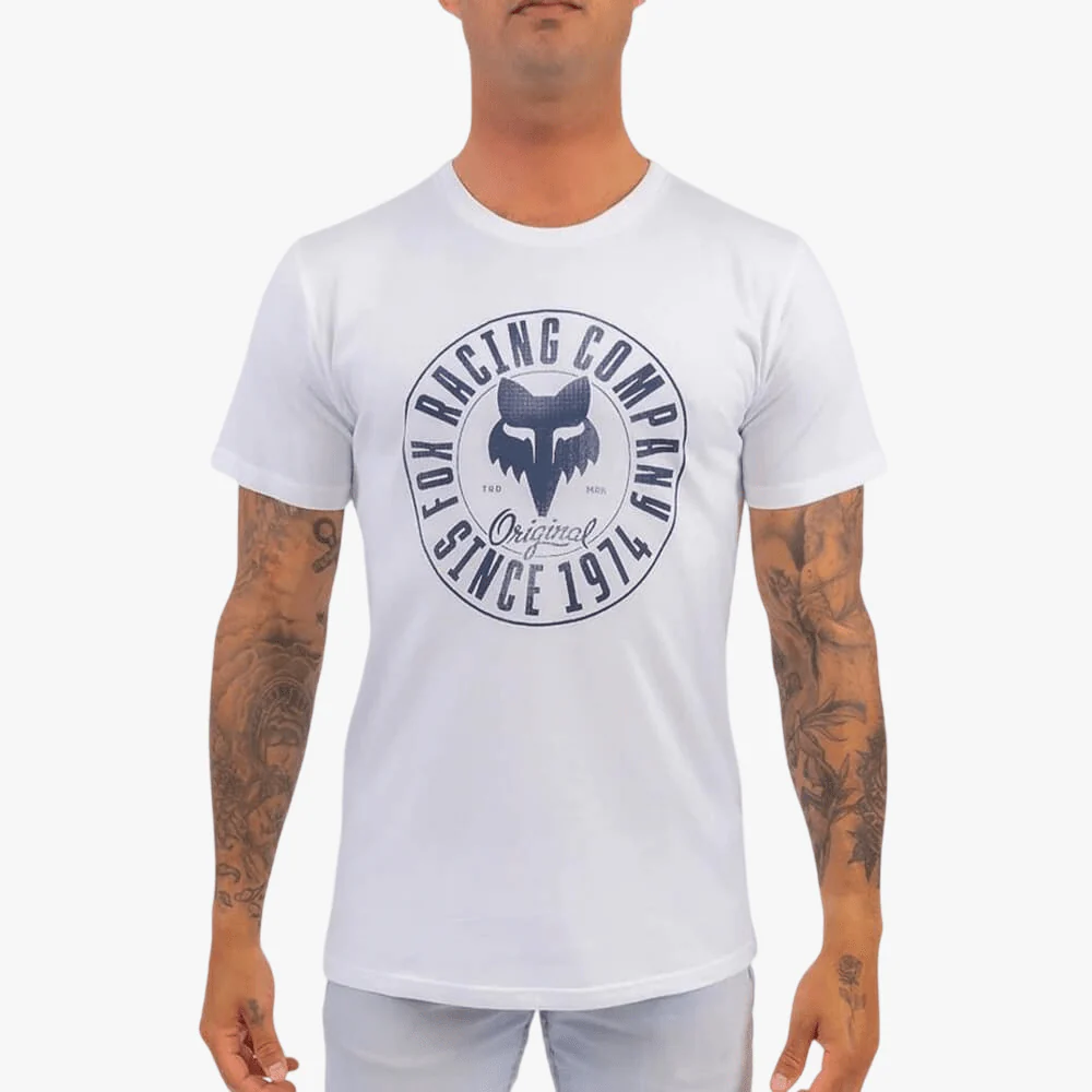 Fox Mens Emblem Short Sleeve Tee White