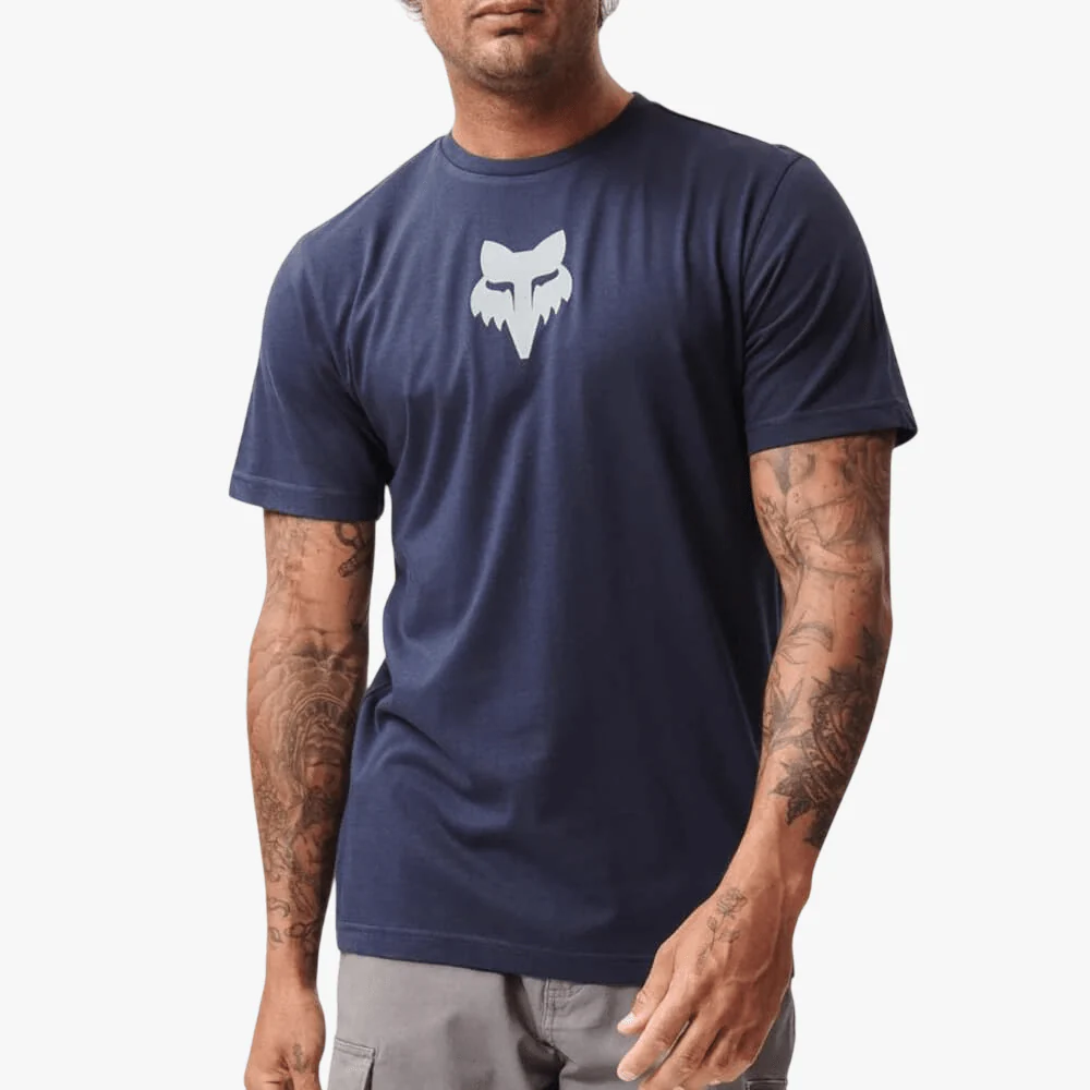 Fox Mens Fox Head Short Sleeve Tee Summit Navy