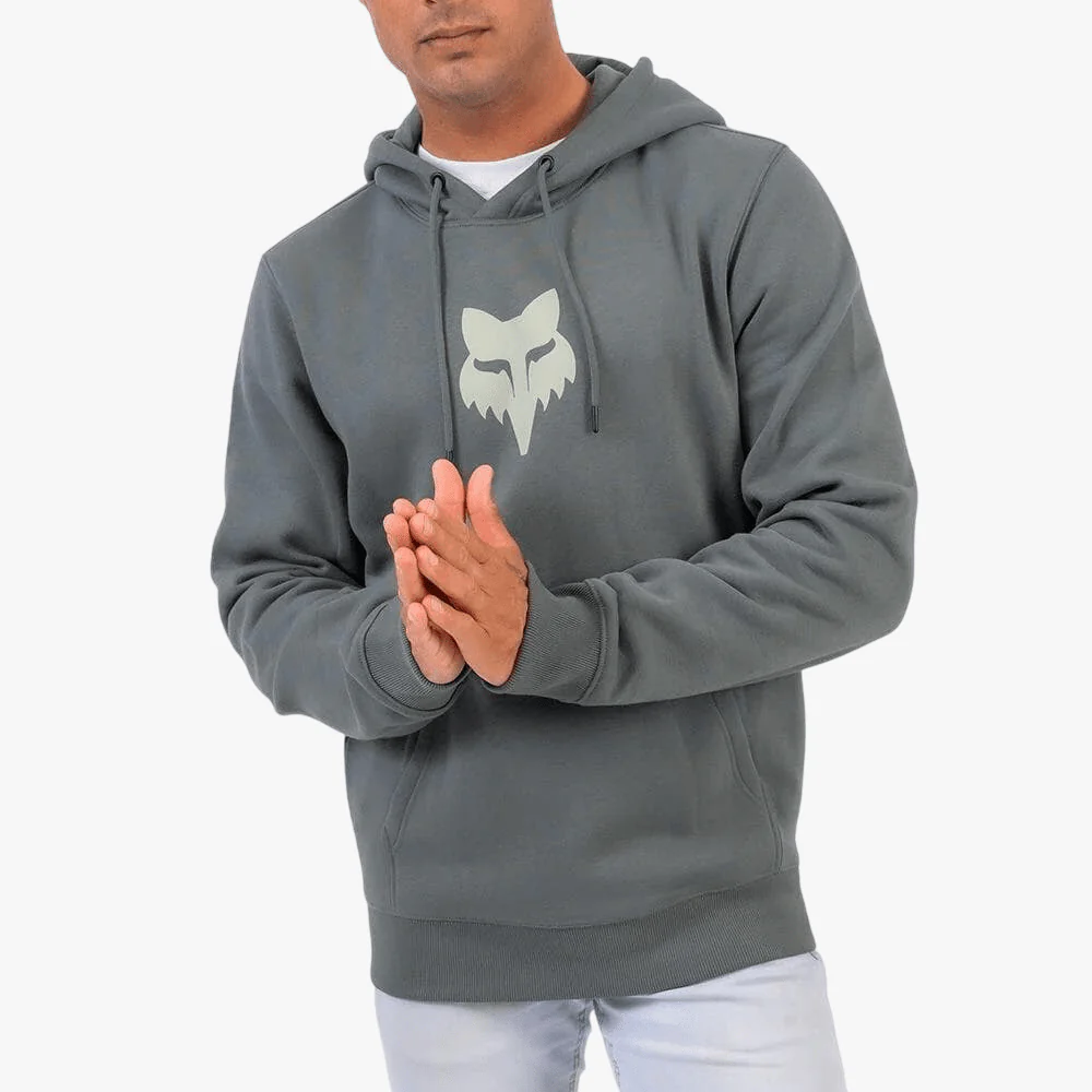 Fox Mens Head Pullover Hoody Sage
