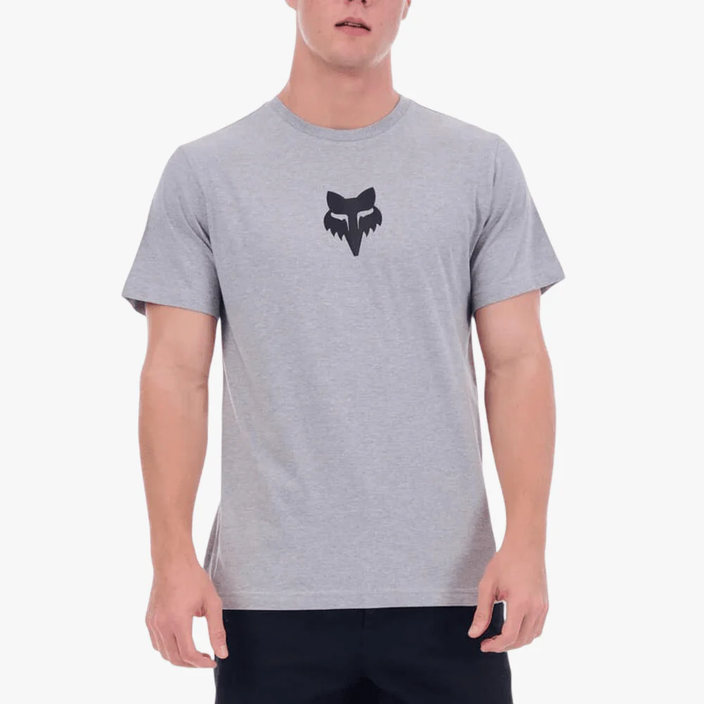 Fox Mens Head Short Sleeve Tee Light Grey Heather