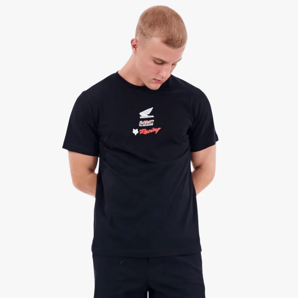 Fox Mens Honda Wing Tee Black