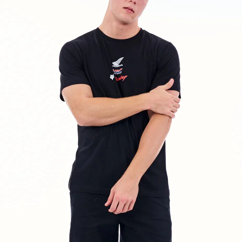 Fox Mens Honda Wing Tee Black - Image 3
