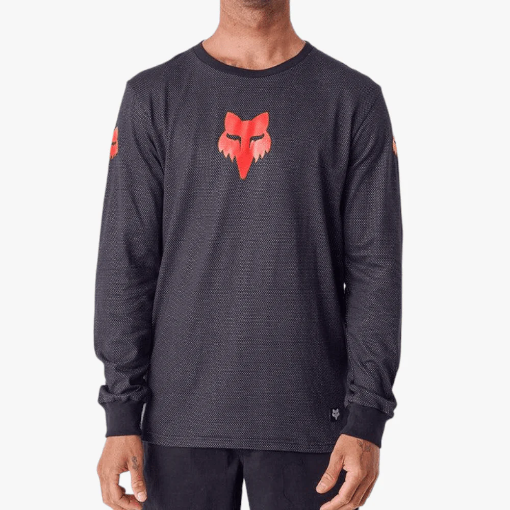 Fox Mens Lab Head Airline Long Sleeve Tee Black