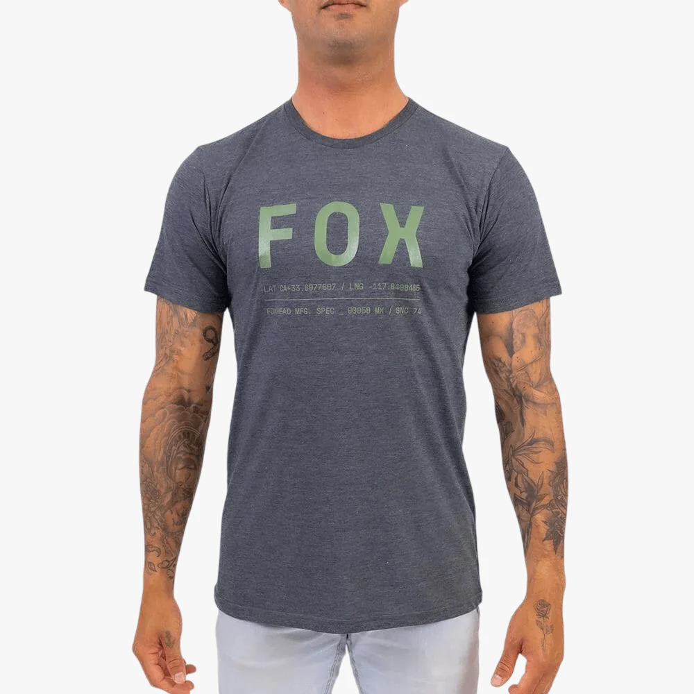 Fox Mens Non Stop 3.0 Short Sleeve Tee Heather Black