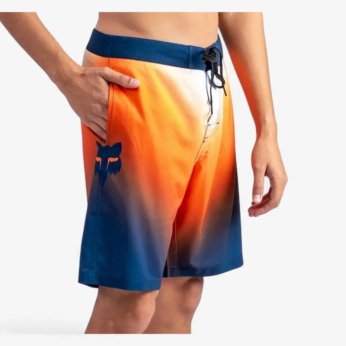 Fox Mens Revise Boardshort Navy Orange - Image 4