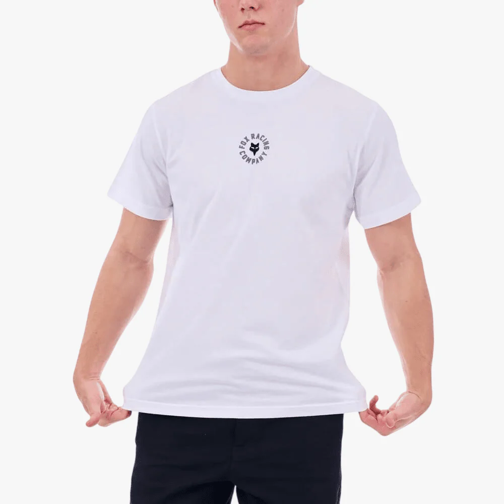 Fox Mens Ring Short Sleeve Tee White