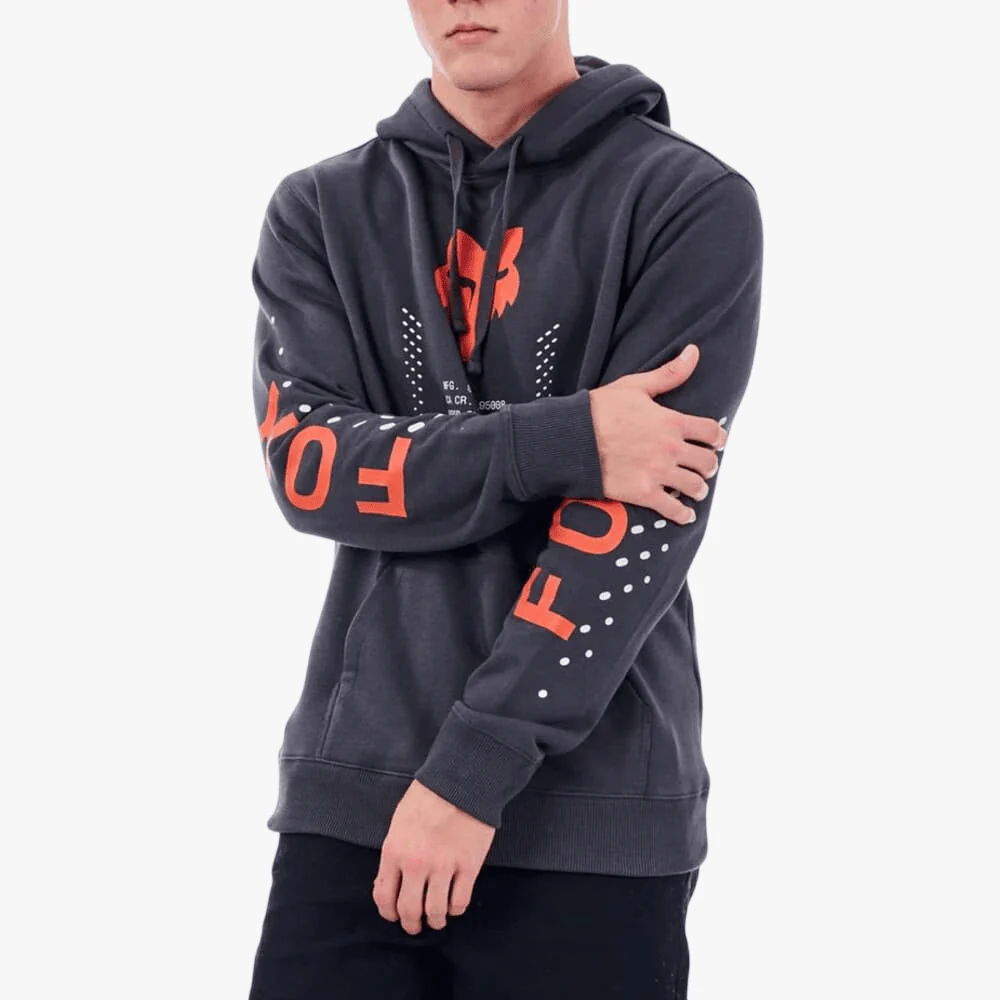 Fox Mens Shield Hoodie Asphalt Grey