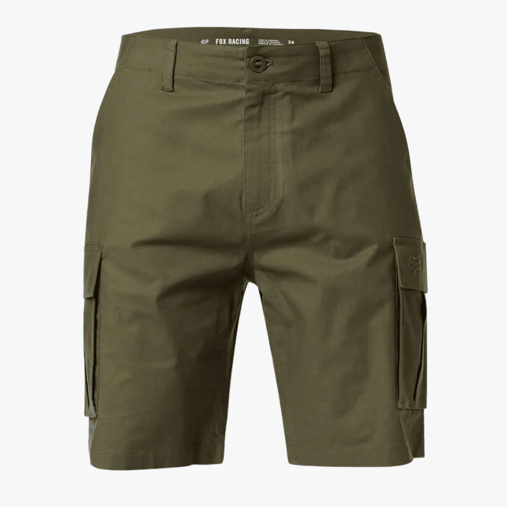 Fox Mens Slambozo 2.0 Cotton Canvas Walkshorts Olive Green