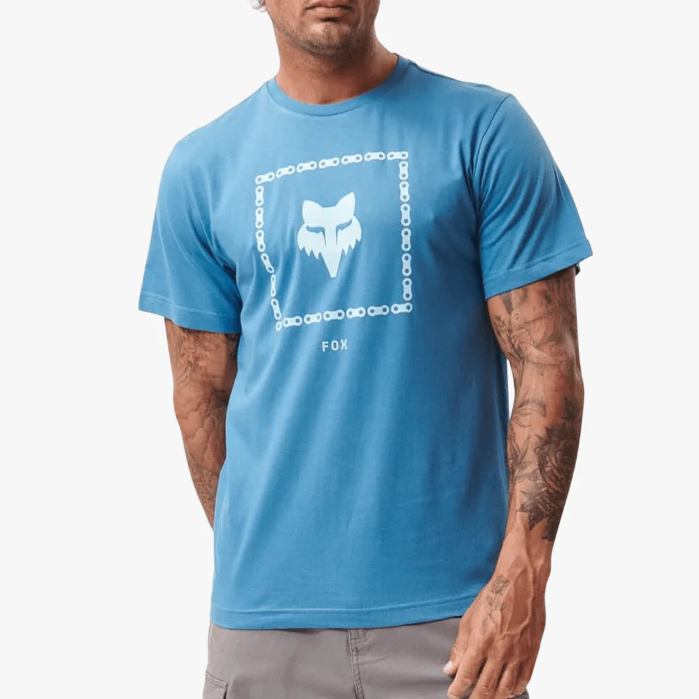 Fox Mens The Link Short Sleeve Tee Banaff Blue