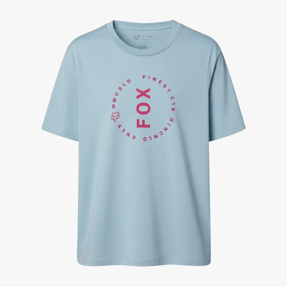 Fox Womens Clean Lap Short Sleeve Tee Light Blue