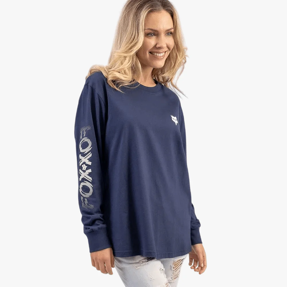 Fox Womens Mixed Energy Long Sleeve Tee Midnight
