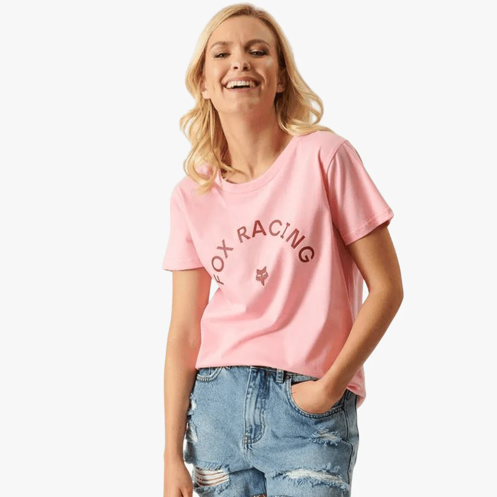 Fox Womens Racing Arch Short Sleeve Tee Flamingo
