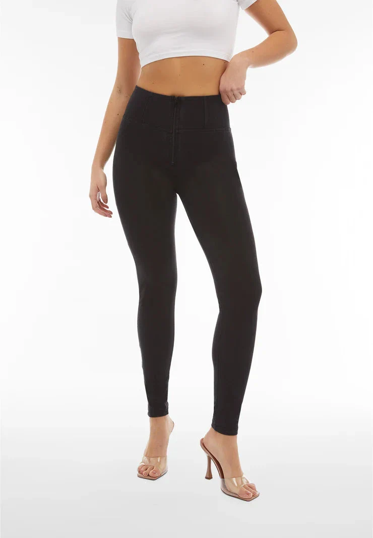 Freddy Womens Black Black Stitch High Waist Long Length Jean - Image 2
