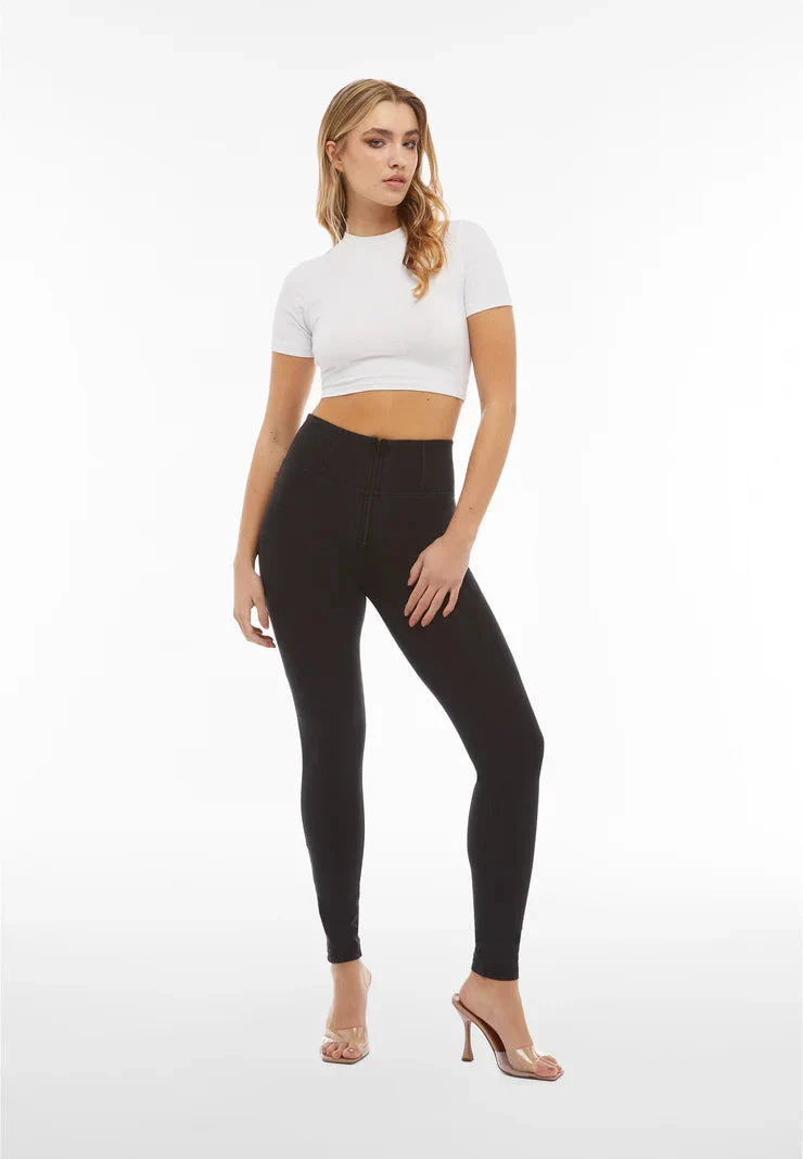 Freddy Womens Black Black Stitch High Waist Long Length Jean - Image 3