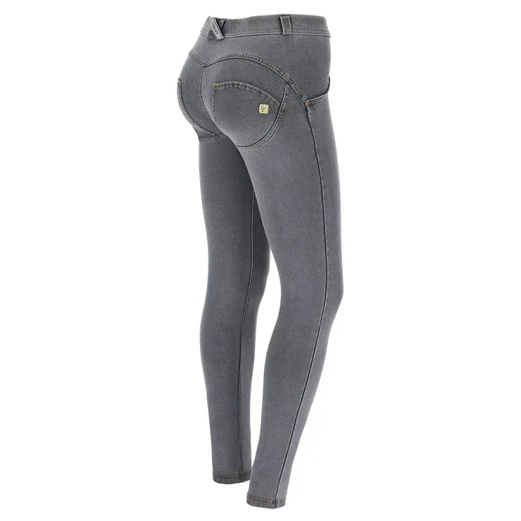 Freddy Womens Regular Waist Long Length Jean Grey - Image 2