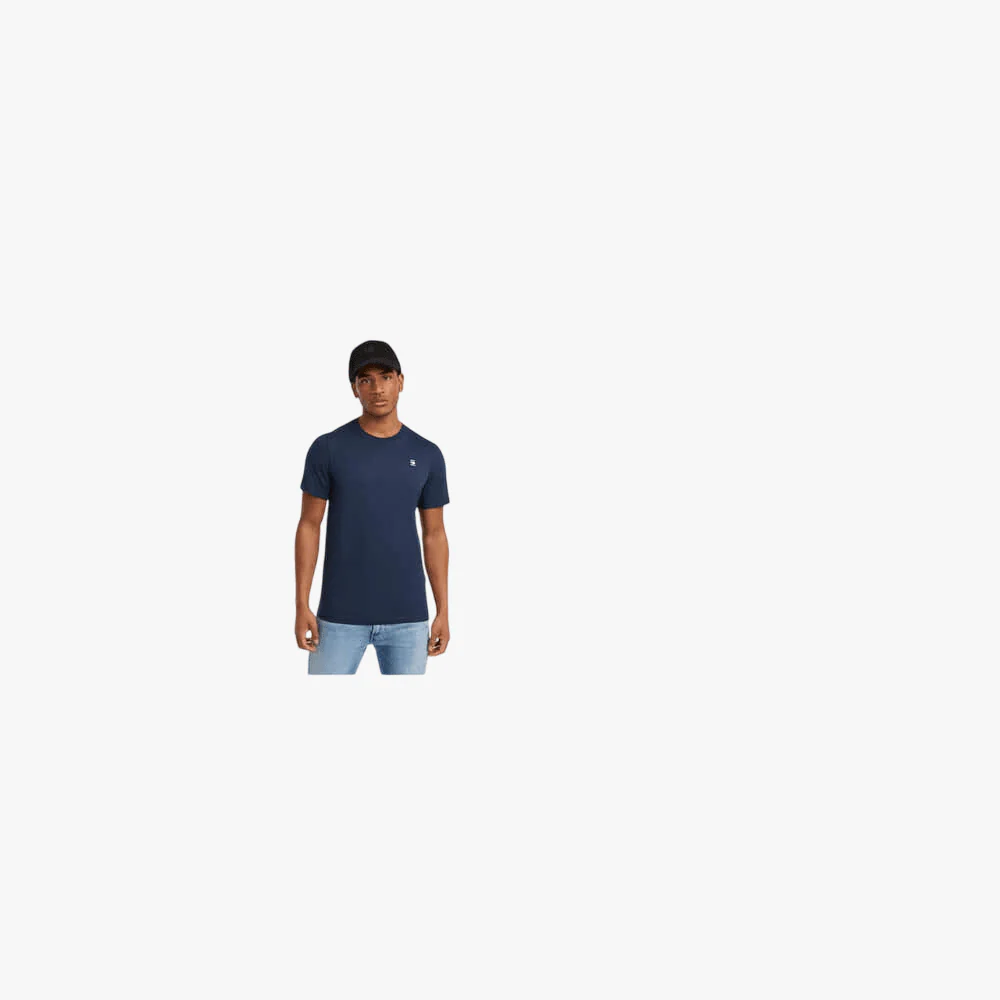 G Star Mens Basic Short Sleeve Tee Navy