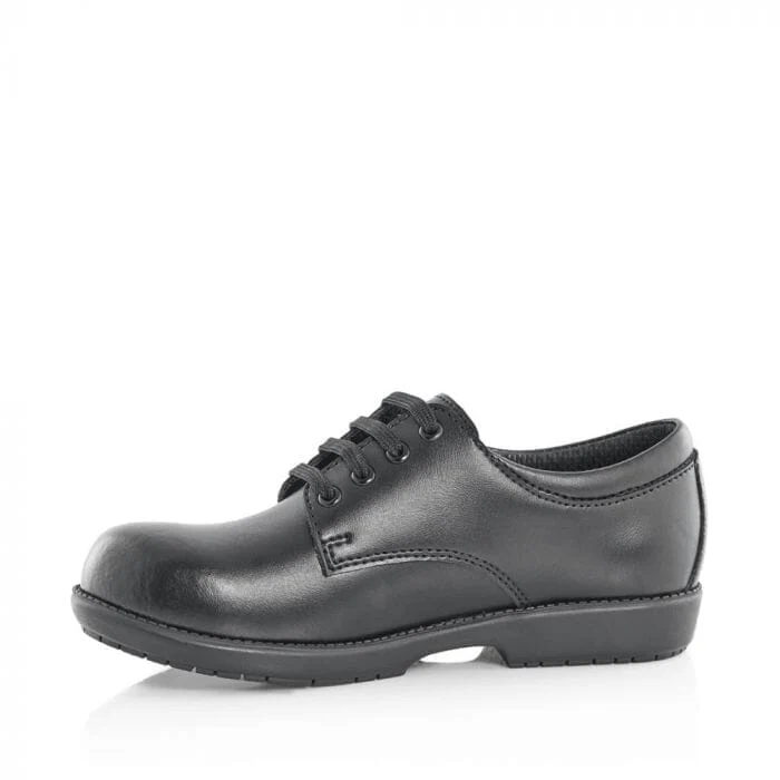 Green Cross Small Boys School Shoe Black - Image 3