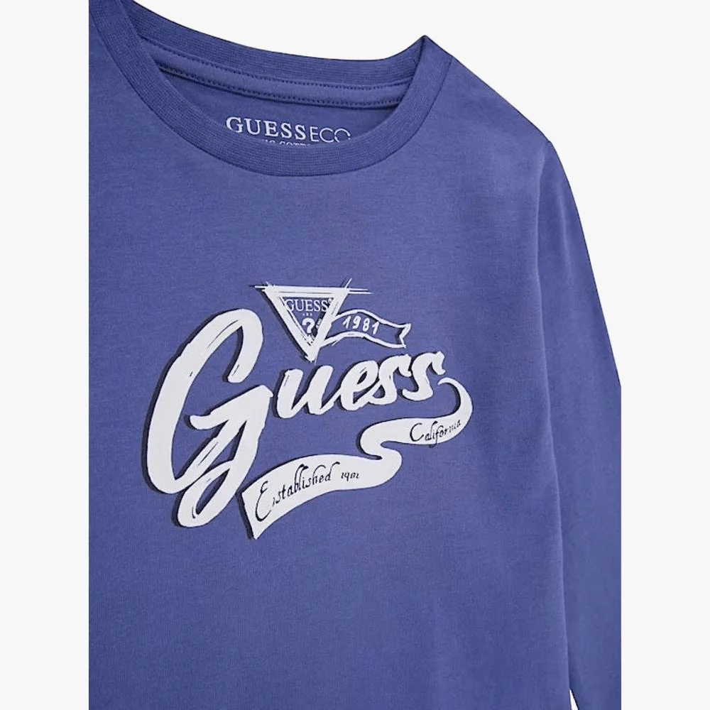 Guess Boys Short Sleeve Tee Blue