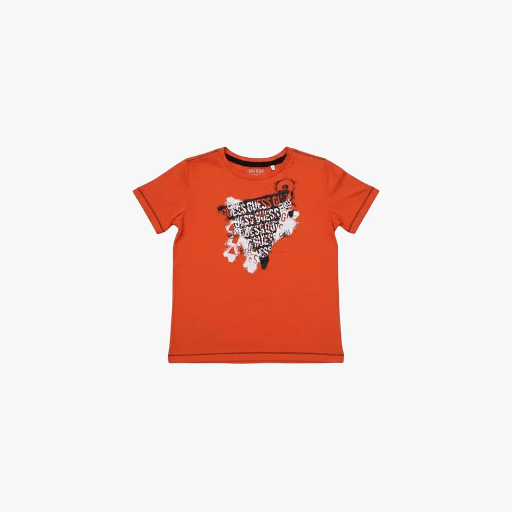 Guess Boys Short Sleeve Tee Orange