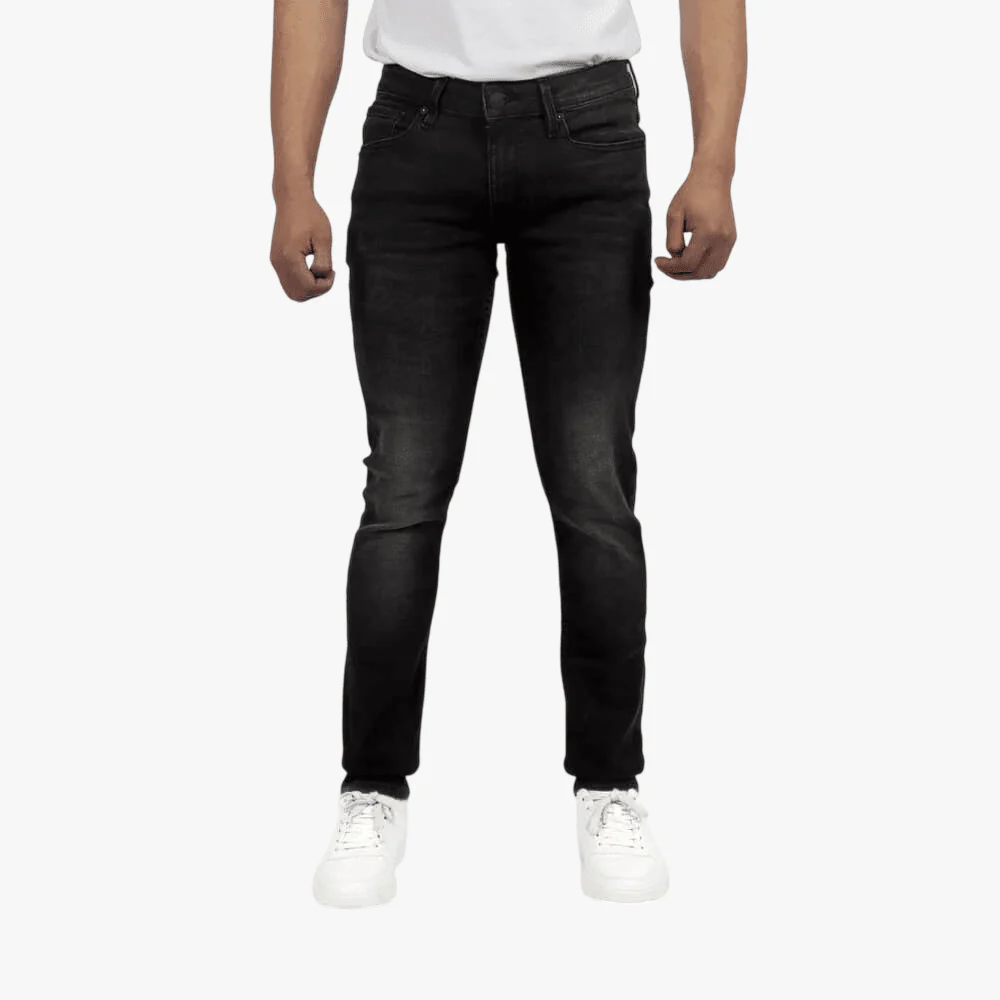 Guess Mens An2joel Skinny Jeans Black Wash