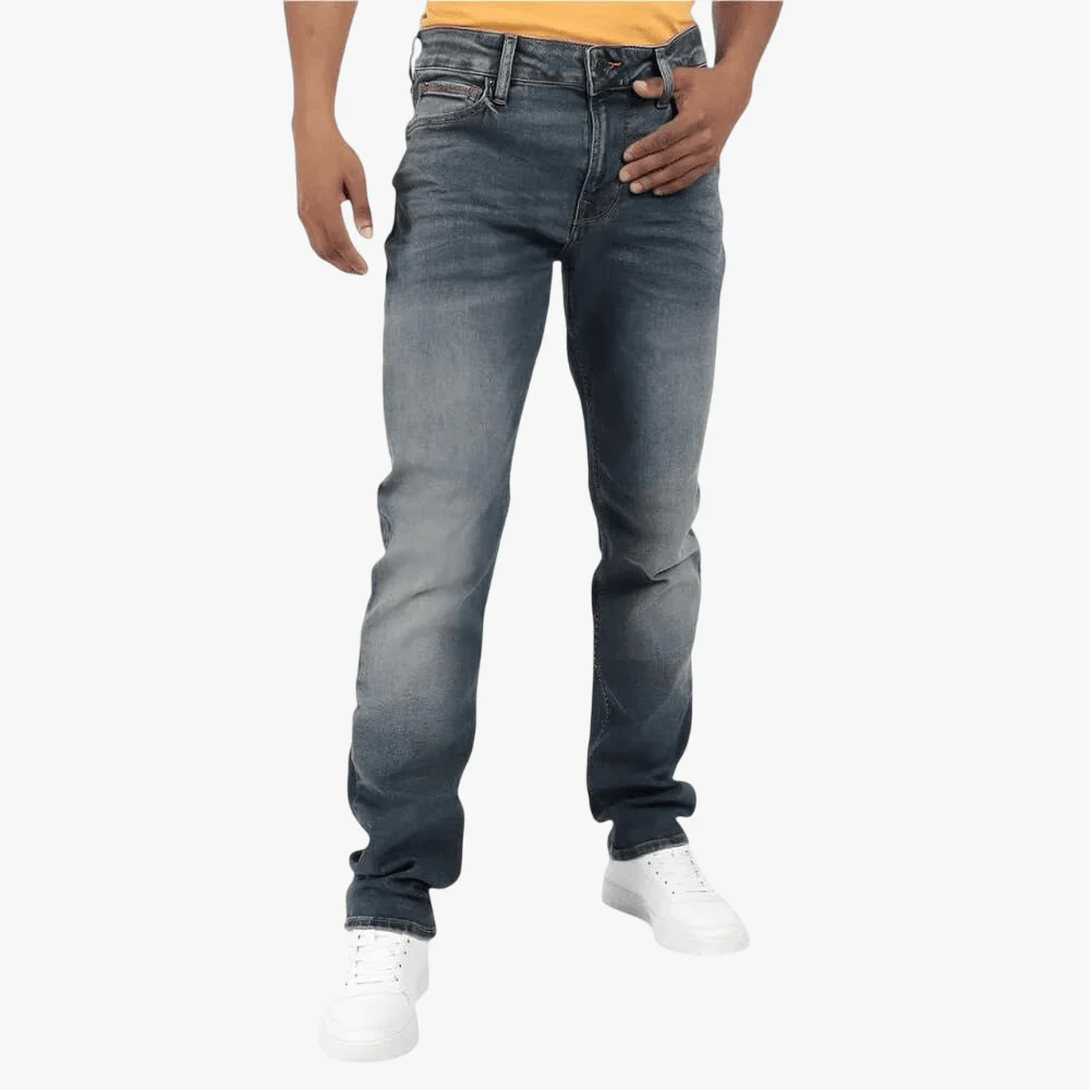 Guess Mens As2brent Slim Tapered Jean Dark Wash
