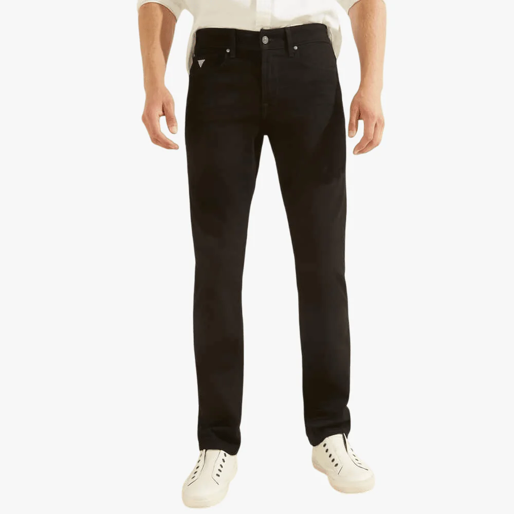 Guess Mens Skinny Leg Jean Black                                                       >98-449