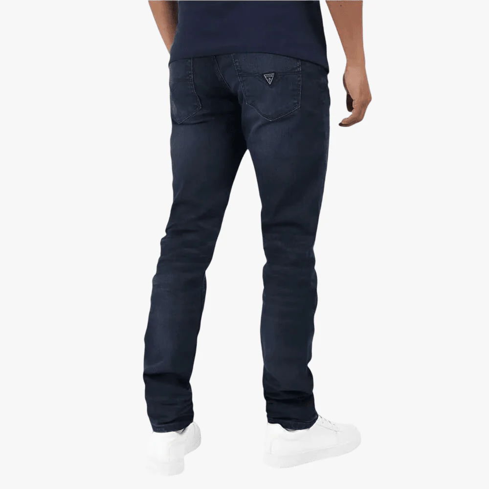Guess Mens Slim Tapered James Dark Wash Jeans
