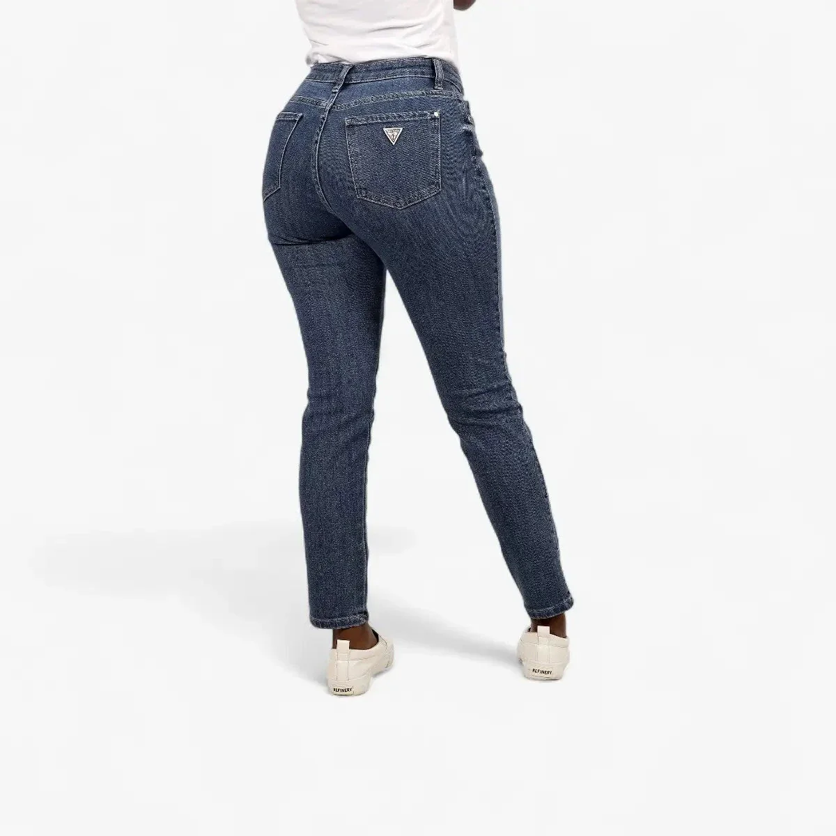 Guess Womens 1981 High Rise Skinny Jean Medium Wash - Image 5