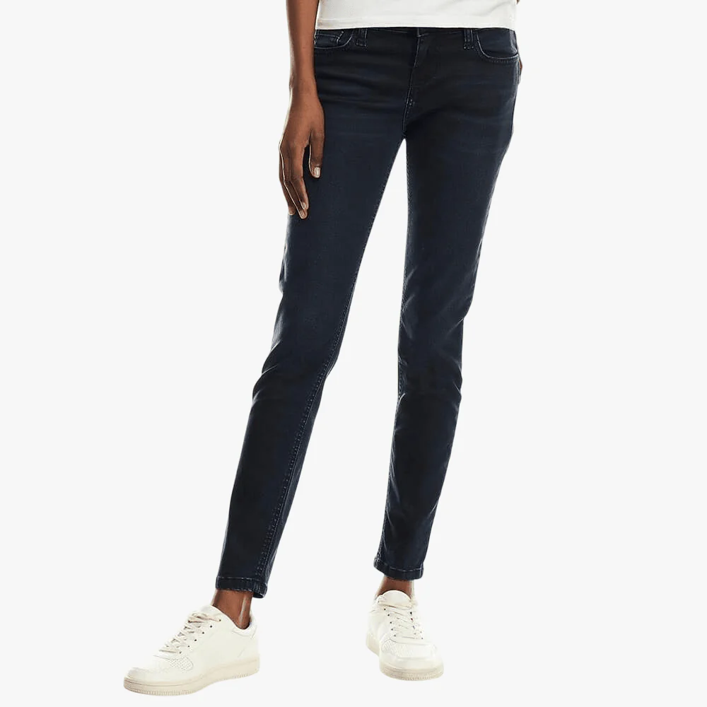 Guess Womens Kent Low Waist Super Skinny Dark Wash