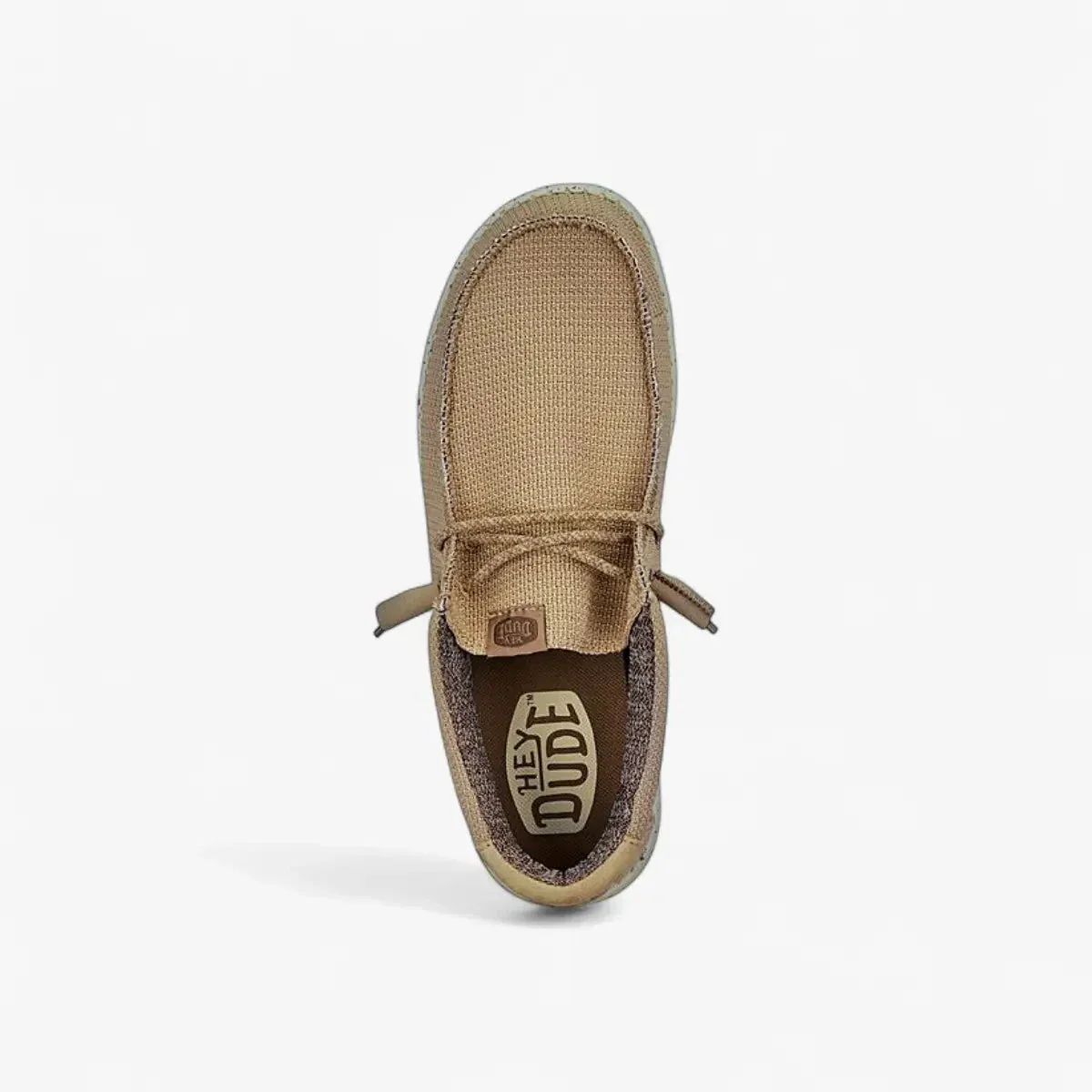 Hey Dude Mens Wally Sport Mesh Tan White - Image 4